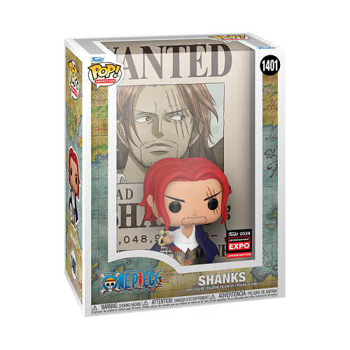 Funko Pop! ONE PIECE: Shanks [Wanted Poster] #1401 [Entertainment Expo 2024]