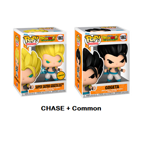 Funko Pop! DRAGON BALL Super Broly: Super Saiyan Gogeta #1863 CHASE + Common