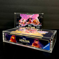 Premium Crystal Clear Acrylic Display Case with Magnetic Lid for Disney Lorcana Booster Box