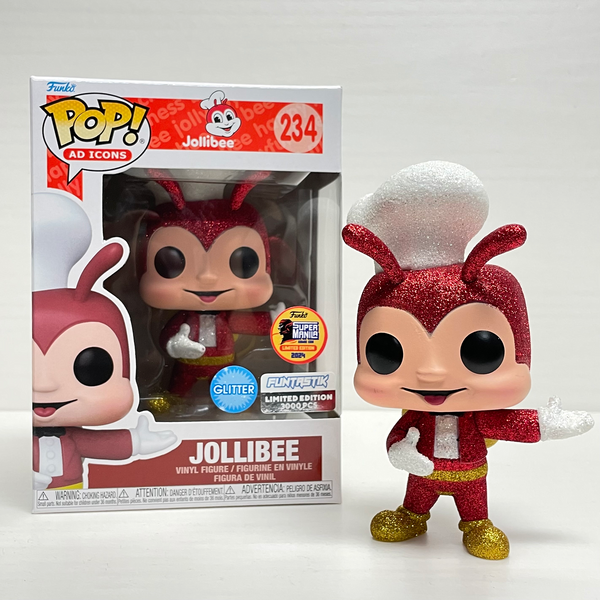 Funko Pop! Jollibee [Glitter] #342 Funtastik LE 3000 [Super Manila 2024] with .5mm Protector