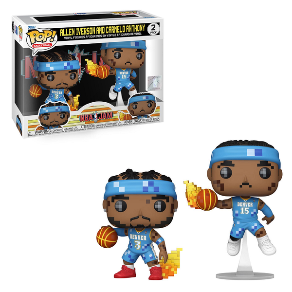 Funko Pop! NBA Jam: Allen Iverson & Carmelo Anthony 8-Bit