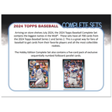 2024 Topps Baseball Complete Sets Baseball - Hobby Box